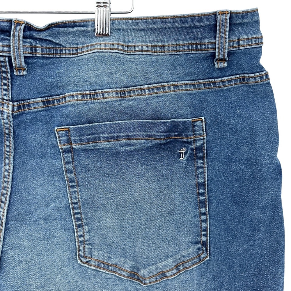 The Perfect Jean NYC Athletic Fit Blue Denim Jeans 46x28 (44x26) Whiskers